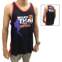 Camiseta Regata Muay Thai Dragon Spirit - Preto/Vermelho - Toriuk