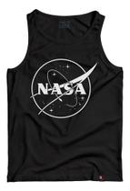 Camiseta Regata Nasa Logo Astronomia Tecnologia Camisa Nerd