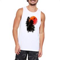 Camiseta Regata Ninja sob a lua de sangue