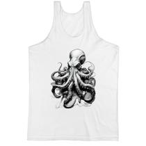 Camiseta Regata Octopus desenho tatoo style