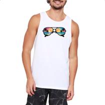 Camiseta Regata Oculos reflexo sunset Camiseta Regata Oculos reflexo sunset