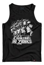 Camiseta Regata Os Cavaleiros Do Zodíaco Anime Clássicos 90s