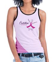 Camiseta regata Outubro Rosa FEMININA Rose