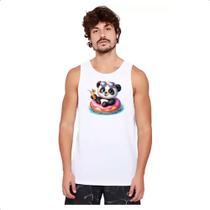 Camiseta Regata Panda na boia