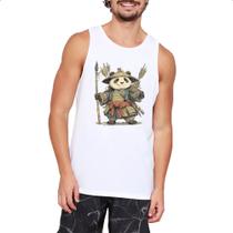 Camiseta Regata Panda Samurai Camiseta Regata Panda Samurai