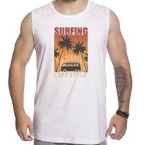 Camiseta Regata Para Homem Estampa De Praia Masculina