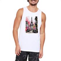 Camiseta Regata Paris street art