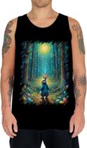 Camiseta Regata Páscoa Coelhinho Traços Van Gogh 3 Camiseta Regata Páscoa Coelhinho Traços Van Gogh 3