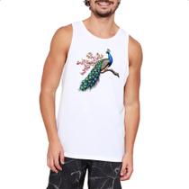 Camiseta Regata Pavao com flores Camiseta Regata Pavao com flores