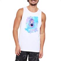 Camiseta Regata Peixes fundo zodiacal Camiseta Regata Peixes fundo zodiacal