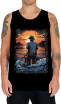 Camiseta Regata Pesca Esportiva Pôr do Sol Peixes 11