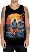 Camiseta Regata Pesca Esportiva Pôr do Sol Peixes 12