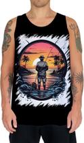 Camiseta Regata Pesca Esportiva Pôr do Sol Peixes 17