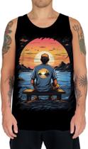 Camiseta Regata Pesca Esportiva Pôr do Sol Peixes 19