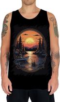 Camiseta Regata Pesca Esportiva Pôr do Sol Peixes 24 Camiseta Regata Pesca Esportiva Pôr do Sol Peixes 24