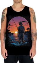 Camiseta Regata Pesca Esportiva Pôr do Sol Peixes 25