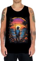 Camiseta Regata Pesca Esportiva Pôr do Sol Peixes 6