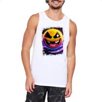 Camiseta Regata Planeta Emoji Sarcastico