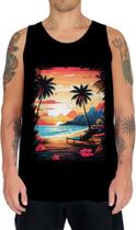 Camiseta Regata Praia Paradisíaca Vintage 11