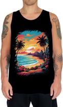 Camiseta Regata Praia Paradisíaca Vintage 14