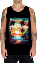 Camiseta Regata Praia Paradisíaca Vintage 17