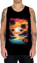 Camiseta Regata Praia Paradisíaca Vintage 19