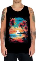 Camiseta Regata Praia Paradisíaca Vintage 9