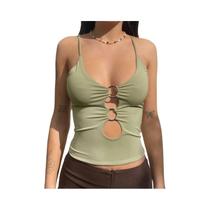 Camiseta Regata Preta De Verão Para Mulheres, Moda, Festa, Clube, Streetwear, Férias, Hawthaw 2024