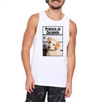 Camiseta Regata Procura-se um caramelo