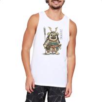 Camiseta Regata Pug Samurai
