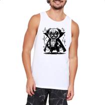 Camiseta Regata Pug Vampiro