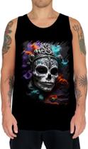 Camiseta Regata Rainha Mexicana Dama Esqueleto 11