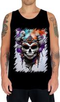 Camiseta Regata Rainha Mexicana Dama Esqueleto 6