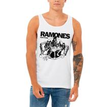 Camiseta regata Ramones road to ruin, exclusiva unissex Camiseta regata Ramones road to ruin, exclusiva unissex