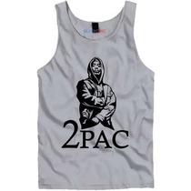 Camiseta Regata Rap 2pac Tupac Hip Hop Algodão Premium