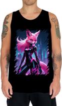 Camiseta Regata Raposa Humanóide Vaporwave 1