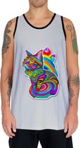 Camiseta Regata Rave Gato Psicodélico Good Vibe Psicodelia 8 Camiseta Regata Rave Gato Psicodélico Good Vibe Psicodelia 8