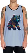 Camiseta Regata Rave Urso Psicodélico Arco Iris Good Vibes 4