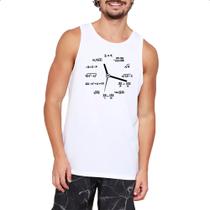 Camiseta Regata Relogio Matematico Camiseta Regata Relogio Matematico