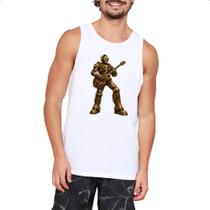 Camiseta Regata Robo Steampunk Guitarrista Camiseta Regata Robo Steampunk Guitarrista