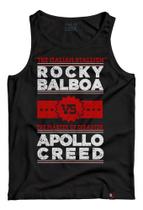 Camiseta Regata Rocky Balboa Vs Apollo Creed Filme Anos 80
