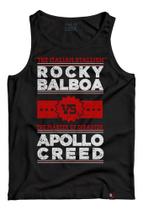 Camiseta Regata Rocky Balboa Vs Apollo Creed Filme Anos 80