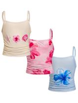 Camiseta regata RoseSeek Girl's Cheetah Leopard Floral 12Y Camiseta regata RoseSeek Girl's Cheetah Leopard Floral 12Y