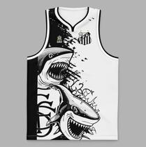 Camiseta Regata Santos Peixe Tubarão - Produto Oficial