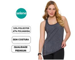 Camiseta regata sem costura feminina esportiva-corrida top