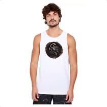 Camiseta Regata Signo de Escorpiao placa de luxo Camiseta Regata Signo de Escorpiao placa de luxo