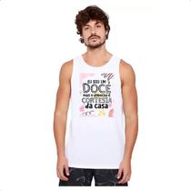 Camiseta Regata Sou doce mas deboche e cortesia