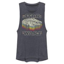 Camiseta regata Star Wars Uma nova esperança Millennium Falcon Women Camiseta regata Star Wars Uma nova esperança Millennium Falcon Women