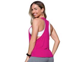 Camiseta Regata Super Cavada Feminina Dry Fit Fitness Selene