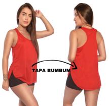 Camiseta Regata Tapa Bumbum Feminina para Academia e Treinar Fitness Sport/ Malhar/ Treinar/ Correr - Useemmabyof